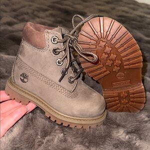 Timberland Kids Brown Lace-Up Boots